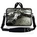 Laptop Skin Shop 10-11.6 inch Neoprene Laptop Sleeve Bag Carrying Case with Handle and Adjustable Shoulder Strap - Racing Cars