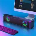 Ckraxd Sound Bar Computer Speakers Subwoofer High Power Desktop Speaker Colorful Flowing Light Effect Speaker Karaoke Sound Stereo Wireless Bluetooth Speakers