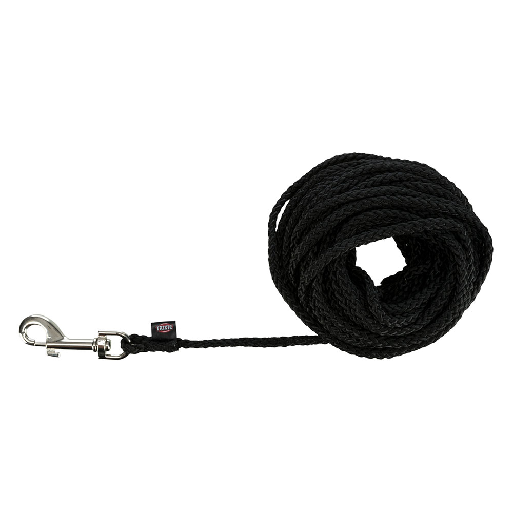 5m Black Round Drag Line Trixie Dog Lead