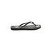 Havaianas Flip Flops: Slip On Wedge Casual Black Solid Shoes - Women's Size 7 - Open Toe