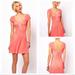 Free People Dresses | Free People Hot Off The Press Stretch Ribbed Sweater Dress Pink Xs Pink Nwot | Color: Cream/Pink | Size: Xs