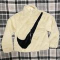 Nike Jackets & Coats | Nike Sportswear Faux Fur Women's Jacket Fossil Black Women's Size Xs | Color: Black/Cream | Size: Xs