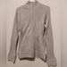 Athleta Jackets & Coats | Athleta Ribbed Jacket Women Gray Knit Szm Close Zipper Organic Cotton | Color: Gray | Size: M