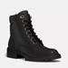 Coach Shoes | Nwot Coach Lorimer Black Leather Combat Boots | Color: Black | Size: 5