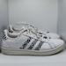 Adidas Shoes | Adidas Womens Grand Court Sneakers White With Zebra Stripe Inlays Size 9.5 | Color: Black/White | Size: 9.5