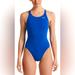 Nike Swim | Nike Women's Hydrastrong Solid Fastback One Piece Swimsuit | Color: Blue | Size: 8