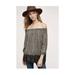 Anthropologie Tops | Anthropologie Vanessa Virginia Augusta Lace Off Shoulder Summer Boho Top P4751 | Color: Black/Brown | Size: Xs