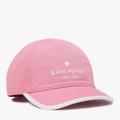 Kate Spade Accessories | Kate Spade Signature Logo Baseball Cap Hat, Rich Carnation Pink Os Nwt | Color: Pink/White | Size: Os