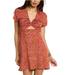 Free People Dresses | Free People Marsaille Mini Dress In Rust Combo, Size Small | Color: Pink/Red | Size: S