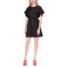 Michael Kors Dresses | Michael Kors Lace-Up Ruffled Mini Dress Black Size S Msrp $140 | Color: Black | Size: S