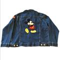 Disney Jackets & Coats | Mickey Mouse Embroidered Denim Jacket For Adults Disneyland Unisex Size Men’s L | Color: Blue | Size: L