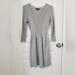 American Eagle Outfitters Dresses | American Eagle Outfitters Gray A Line Fitted Sweater Dress M | Color: Gray | Size: M