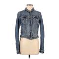 American Eagle Outfitters Denim Jacket: Short Blue Jackets & Outerwear - Women's Size Medium
