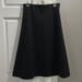 Zara Skirts | Euc Zara Woman Dark Gray A Line Midi Skirt, Sz M. Heavy Fabric, Perfect For Cold | Color: Black/Gray | Size: M