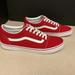 Vans Shoes | New! Mens Vans Off The Wall Old Skool Low Top Red/White Skate Shoes. Size 13. | Color: Red | Size: 13