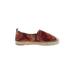 Sam Edelman Flats: Burgundy Print Shoes - Women's Size 8 - Round Toe - Paisley Wash
