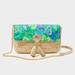 Lilly Pulitzer Bags | Nwt Lilly Pulitzer Straw Crossbody Clutch In Botanical Green In A Flutter | Color: Cream/Green | Size: Os