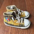 Converse Shoes | Converse Shoe - Chuck Taylor - Limited Edition Checkered Peace Converse | Color: Black/Yellow | Size: Various