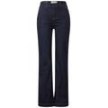 Street One Casual Fit Jeans Damen dark blue rinsed wash, Gr. 29-30, Baumwolle, Weiblich Denim Hosen