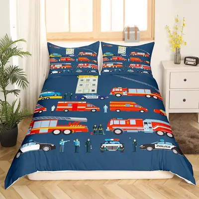 Fire truck quilt outlet cover