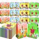 Dinifee 100 Pcs Easter Treat Bags He Is Risen Easter Gift Bags Easter Religious Gifts Bags Easter Goodie Treat Bags with Handles for Kids Egg Hunts Easter Party Favor Supplies