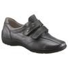 Klettschuh WALDLÄUFER "HENNI", Damen, Gr. 5 (38), grau (anthrazit), Nappaleder, metallic, sportlich, Schuhe, Slipper, Komfortschuh, Bequemschuh mit Klettverschlüsse, H-Weite