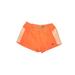 Adidas Athletic Shorts: Orange Print Activewear - Women's Size X-Large