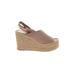 Marc Fisher LTD Wedges: Tan Shoes - Women's Size 8 1/2