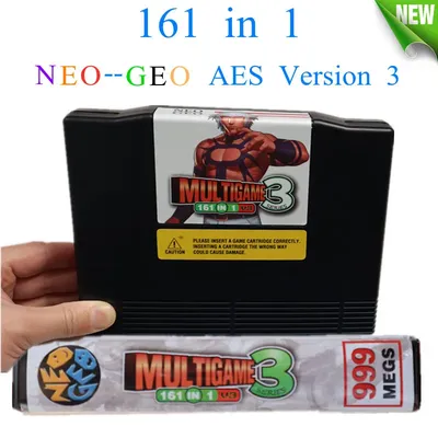 Cassette d'arcade pour plusieurs jeux NEO GEO AES cartouche Ver nouvelle version 2024 161 en 1