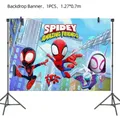 Collection de Spider Man et ses bons amis Disney pour enfants fête d'anniversaire drapeau de