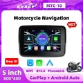 EKVEY-Écran d'affichage Apple Carplay étanche pour moto navigation portable sans fil Android