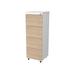 Latitude Run® Jacely 19.09" Wide 4 -Drawer File Cabinet Wood in Brown/White | 51.77 H x 19.09 W x 14.76 D in | Wayfair