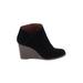 Lucky Brand Ankle Boots: Black Solid Shoes - Women's Size 10 - Almond Toe