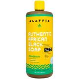 Alaffia Skin Care Authentic African Black Soap All in One Liquid Soap Moisturizing Face Wash Sensitive Skin Body Wash Shampoo Shaving Soap Shea Butter Peppermint 32 Fl Oz