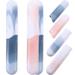 4 Pcs Marble Toothbrush Box Blue Gray Tooth Brush Holders Portable Toothbrush Holder Travel