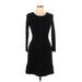 Theory Casual Dress - Sweater Dress: Black Dresses - Women's Size 10