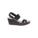 Pedro Garcia Wedges: Slingback Platform Casual Gray Solid Shoes - Women's Size 41 - Open Toe