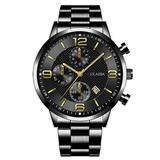 Sehao Men s Watch Sport Men s Stainless Steel Case Steel Band Quartz Analog Wrist Watch Jewelry & Watches H