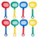 FRCOLOR 8pcs Beach Sand Sifter Shovels Plastic Sieves with Long Handle Kids Bath Toys