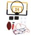 Foldable Children s Basketball Hoop Kit with Hanging Hook Ball Pump Kid Basketball Goal Toy Game Suitable for children aged 3-6