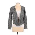 Ann Taylor Factory Jacket: Short Gray Marled Jackets & Outerwear - Women's Size Small