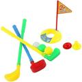 BinaryABC Plastic Golf Clubs Set Toy Golf Kit Educational Golf Toys Sets Children s Golf Game(Random Color)