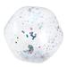 TOYMYTOY Glitter Beach Ball Transparent Sequin Inflatable Ball Summer Funny Play Pool Ball Photo Props Party Favor with Pump (Silver Sequins 40CM)