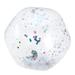 Glitter Beach Ball Transparent Sequin Inflatable Ball Summer Funny Play Pool Ball Photo Props Party Favor with Pump (Silver Sequins 40CM)