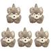 5 PCS Doll Pillow Decor Puppy Stuffed Toy Stuffed Puppy Toy Stuffed Dog Toy Cute Plush Toy Child