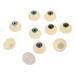 10 Pcs Horror Eyeball Halloween Party Semicircle Eyes Silicone Baby Doll Toy Eyeballs Plastic