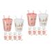 Bead Chain Shot Glass Bride Cup Necklace Plastic Cups for Wedding Night Party Gift Abs Bridesmaid 20 Pcs