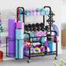 Weight Rack For Dumbbells Home Gym Storage Rack Yoga Mat Storage Rack Dumbbell Rack For Kettlebells Multi-Purpose Home Gym Rack Organizer With & Casters