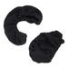 2pcs Thickened Office Computer Chair Armrest Protect Cover Elastic Band Chair Arm Rest Sleeves (Black)