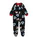 Disney Mickey Mouse Toddler Boy s Character Print Fleece Footed Pajama Sleeper Size 4T